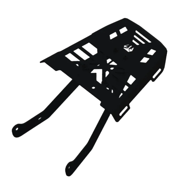 Motorcycle black luggage back carrier for honda cb350rs