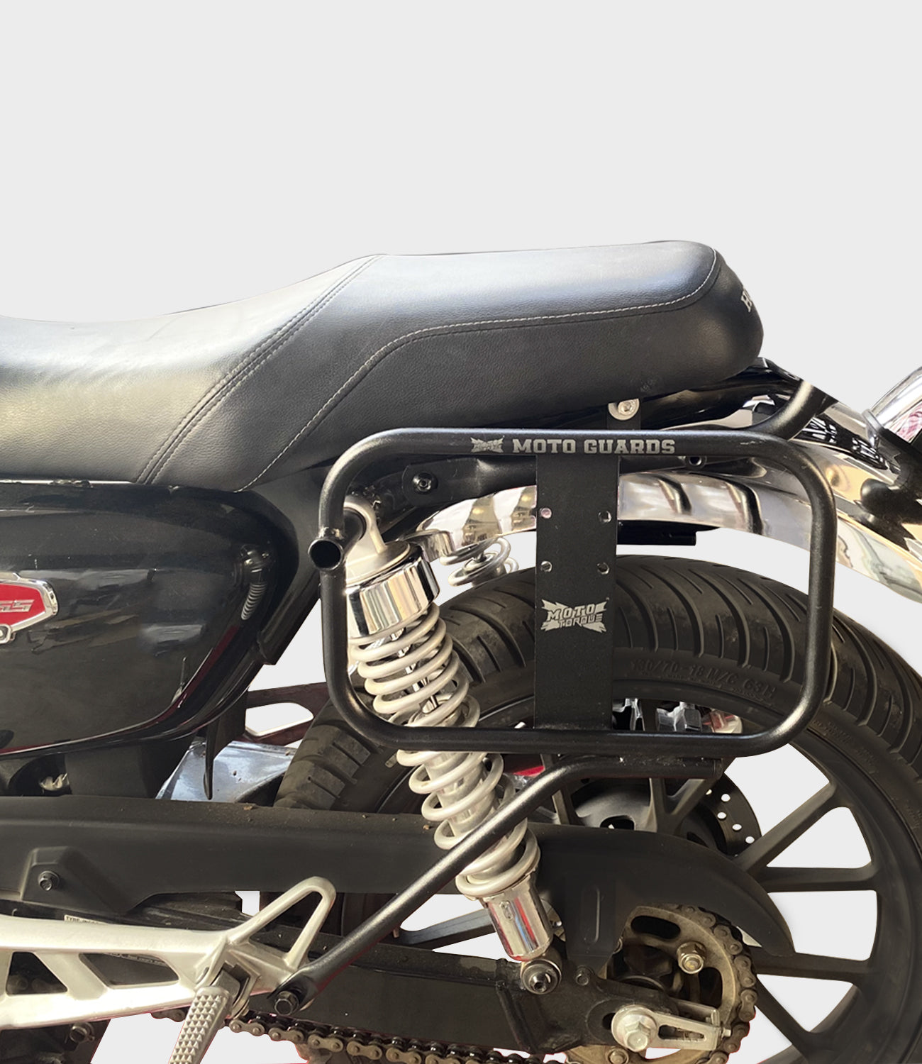 Motorcycle luggage saddle stay black for honda h'ness