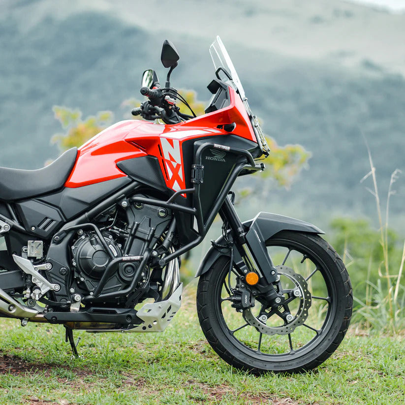 Motorcycle black crash guard for honda nx500