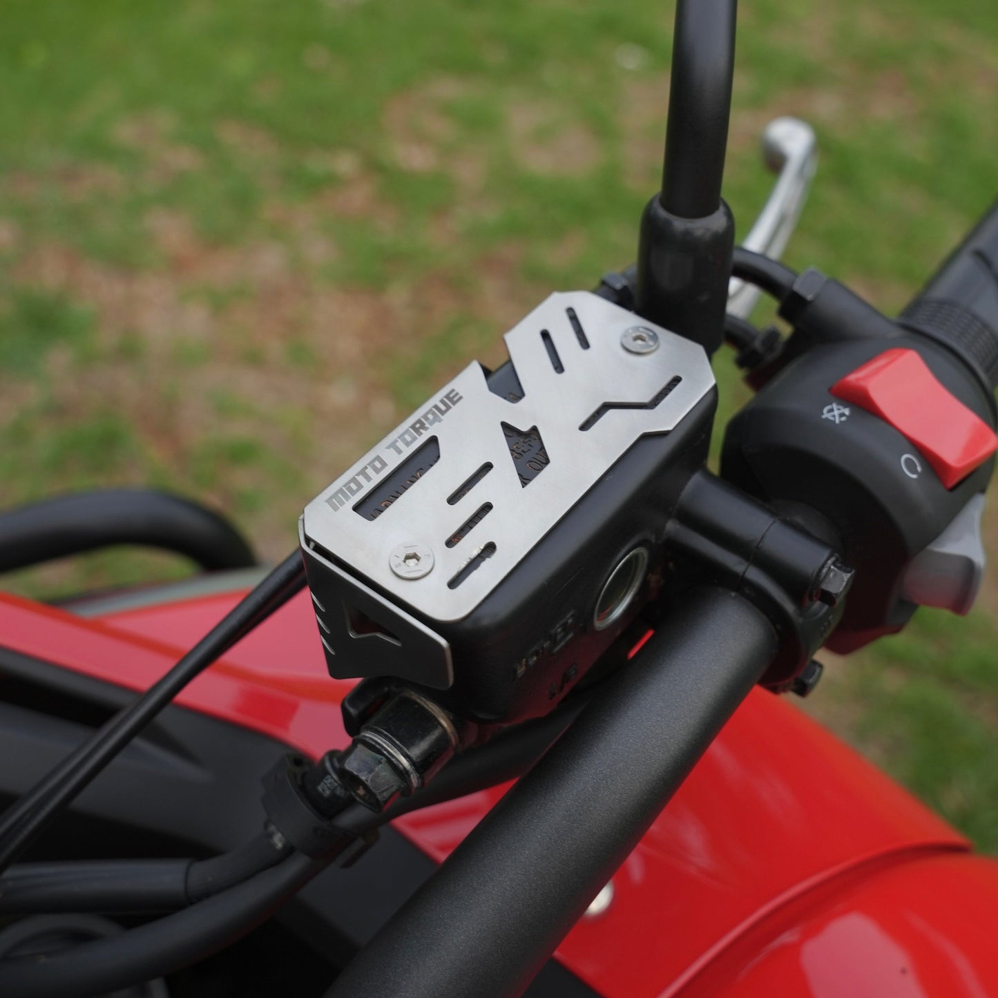 Motorcycle stainless steel master cylinder / break liquid guard front for honda nx500