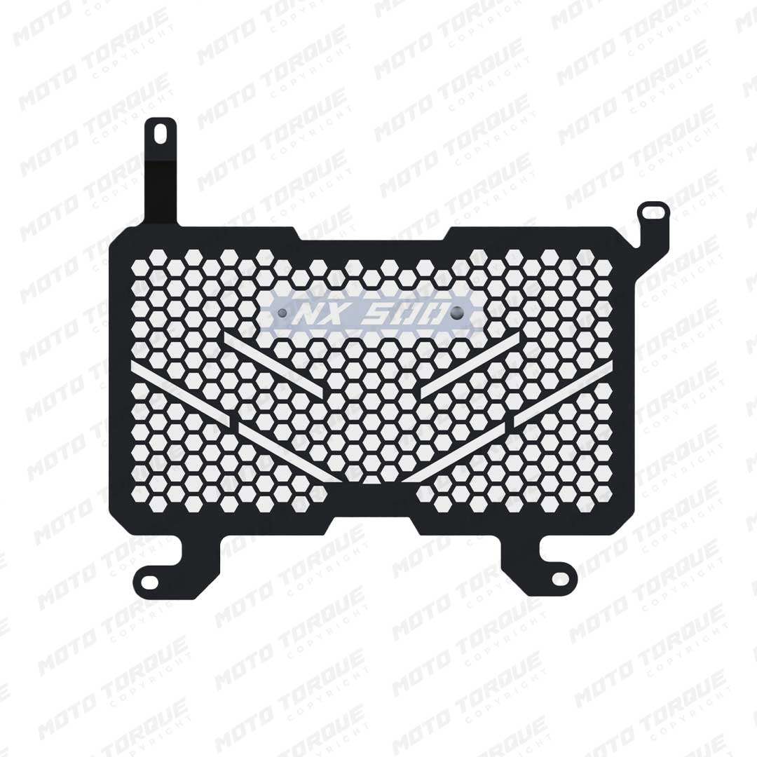 Motorcycle mild steel radiator guard (black) for honda nx500