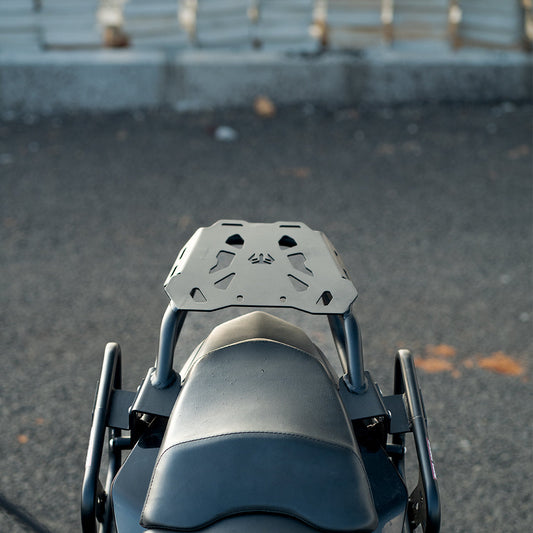 Motorcycle luggage rack rear black for honda nx200 / cb200