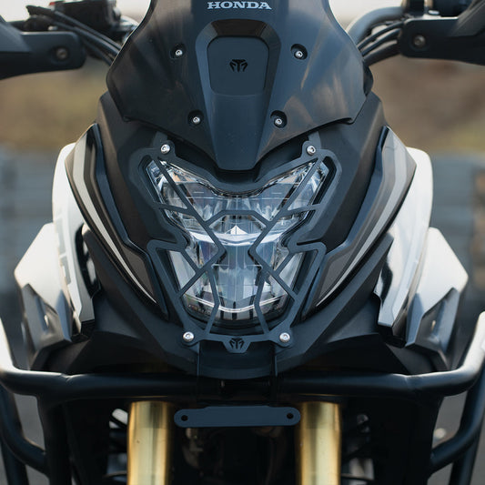 Motorcycle black headlight grill for debris protection honda NX 200 / CB 200 X