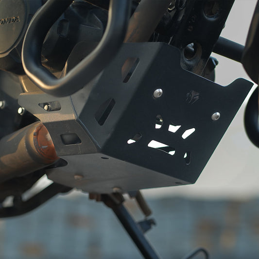 Motorcycle underbelly engine guard black for honda nx200 / cb200