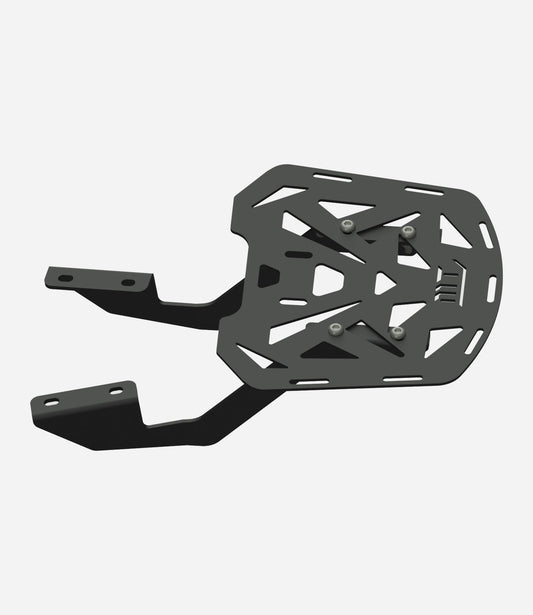 Motorcycle luggage mounting back carrier black for royal enfield hunter 350