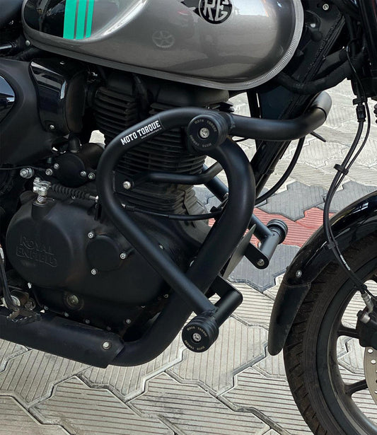 Motorcycle crash guard black for Royal enfield Hunter 350