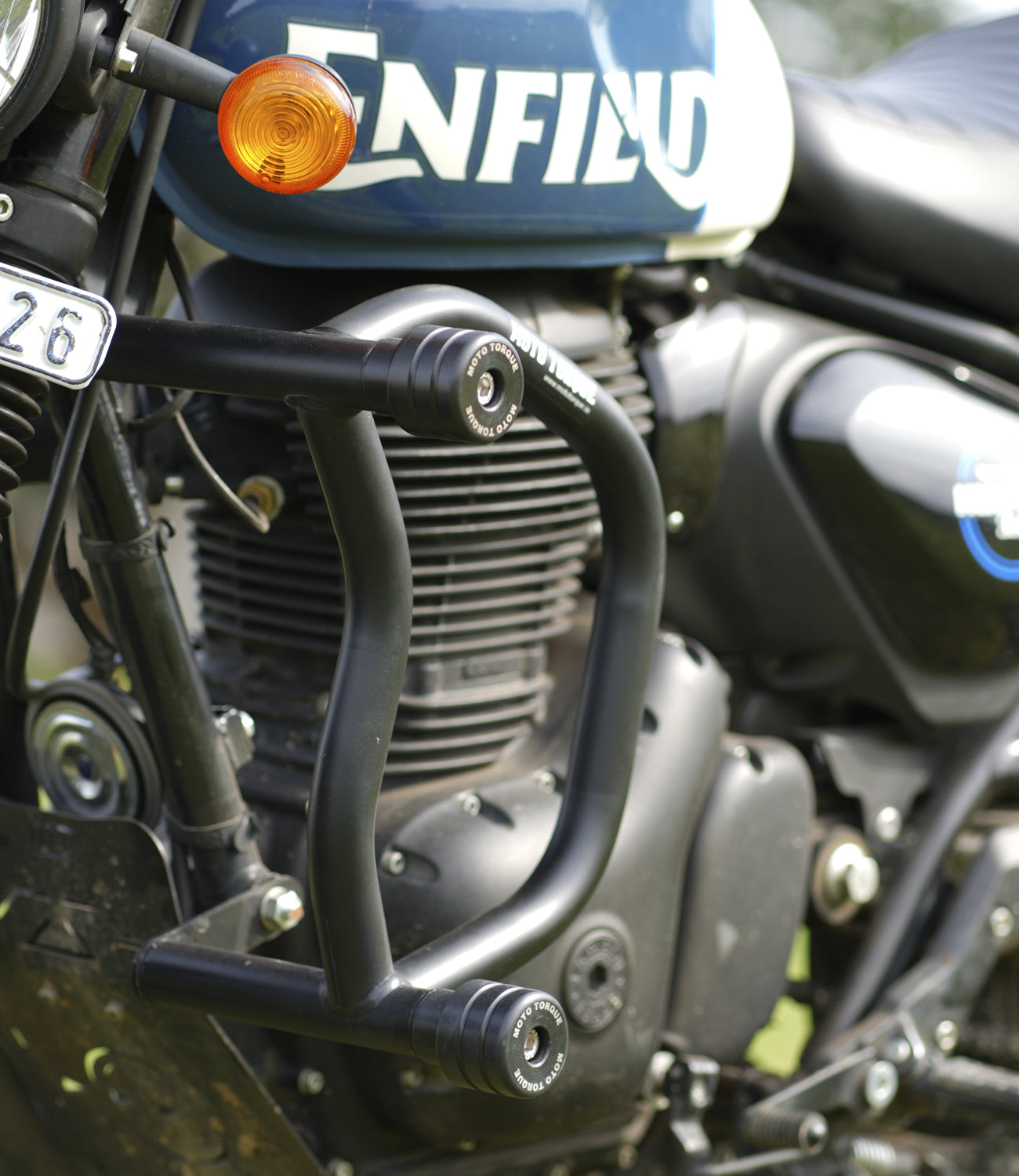 Motorcycle crash guard black for royal enfield hunter 350