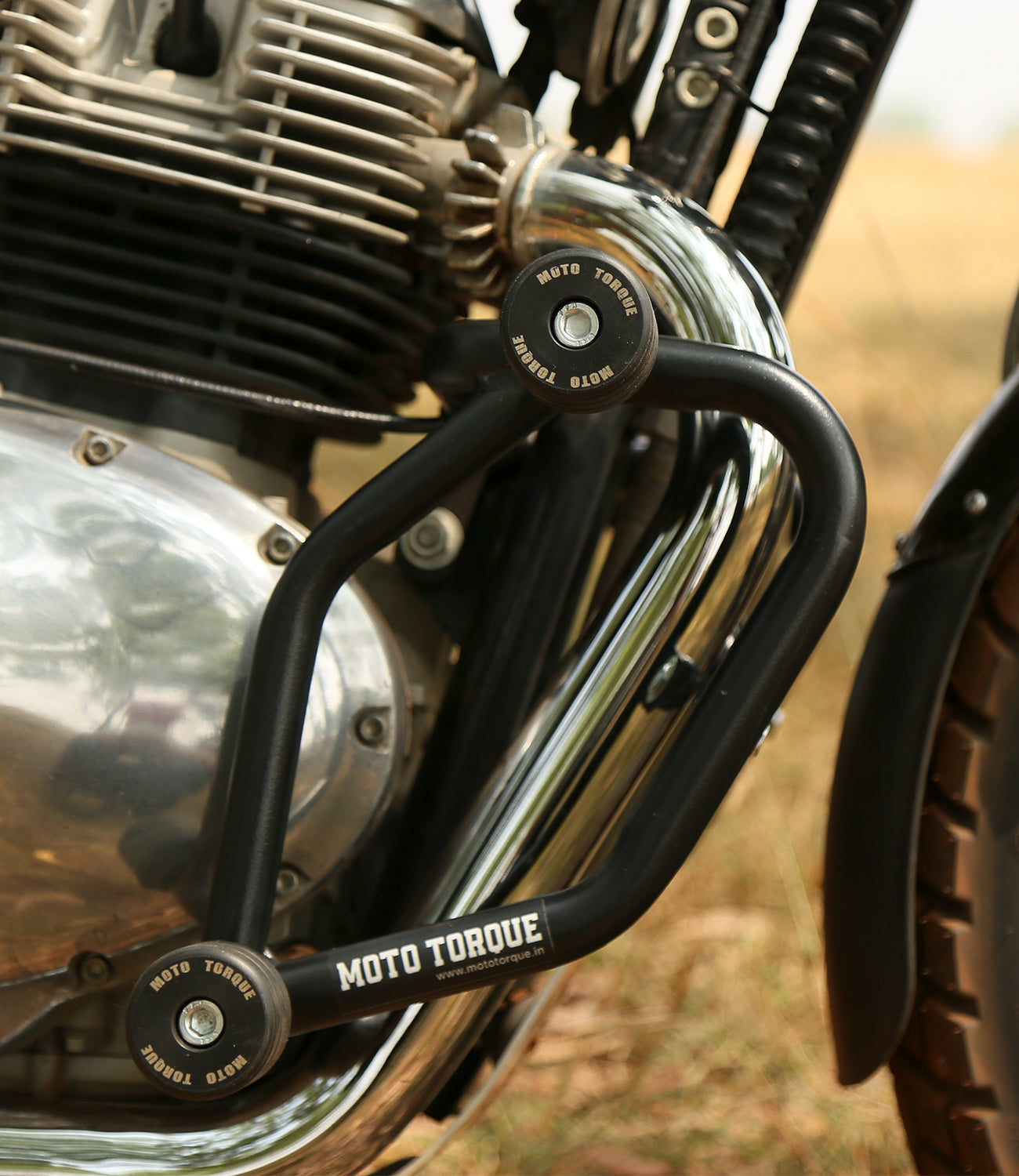 Motorcycle crash guard for interceptor 650 & GT650 black