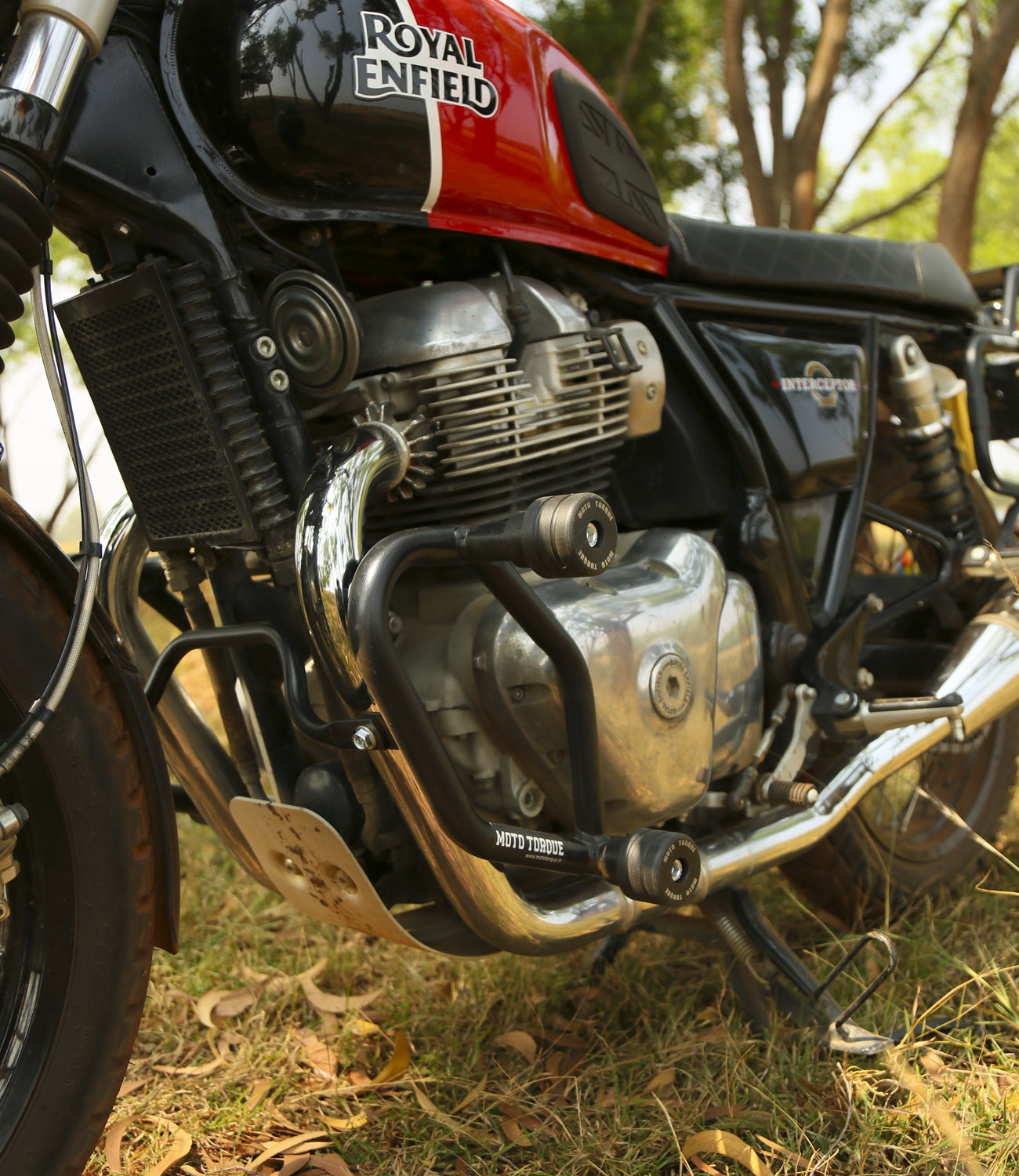 Motorcycle crash guard for interceptor 650 & GT650 black