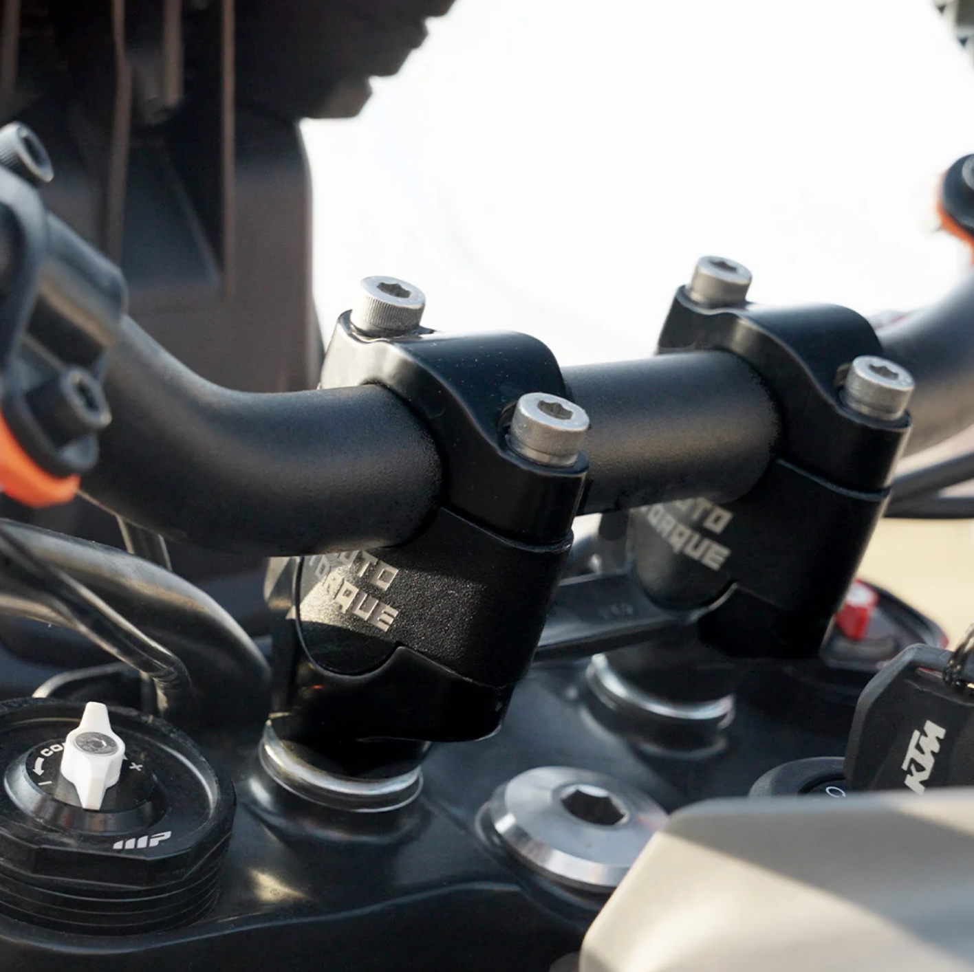 Motorcycle handlebar riser black for ktm adventure 390/X