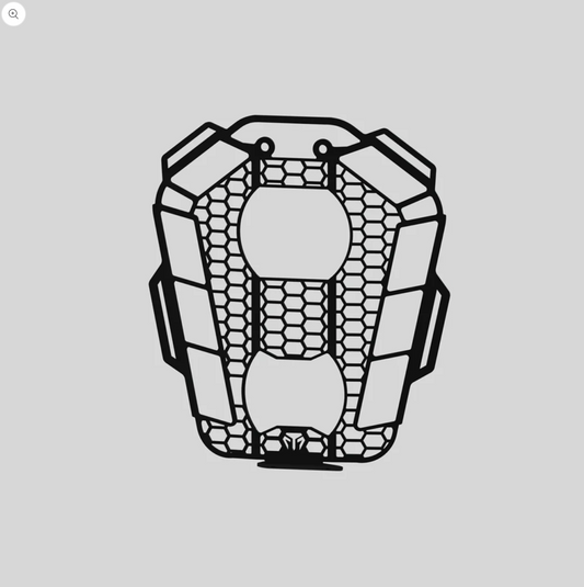 Motorcycle headlight grill black honeycomb pattern for ktm adventure 390/x