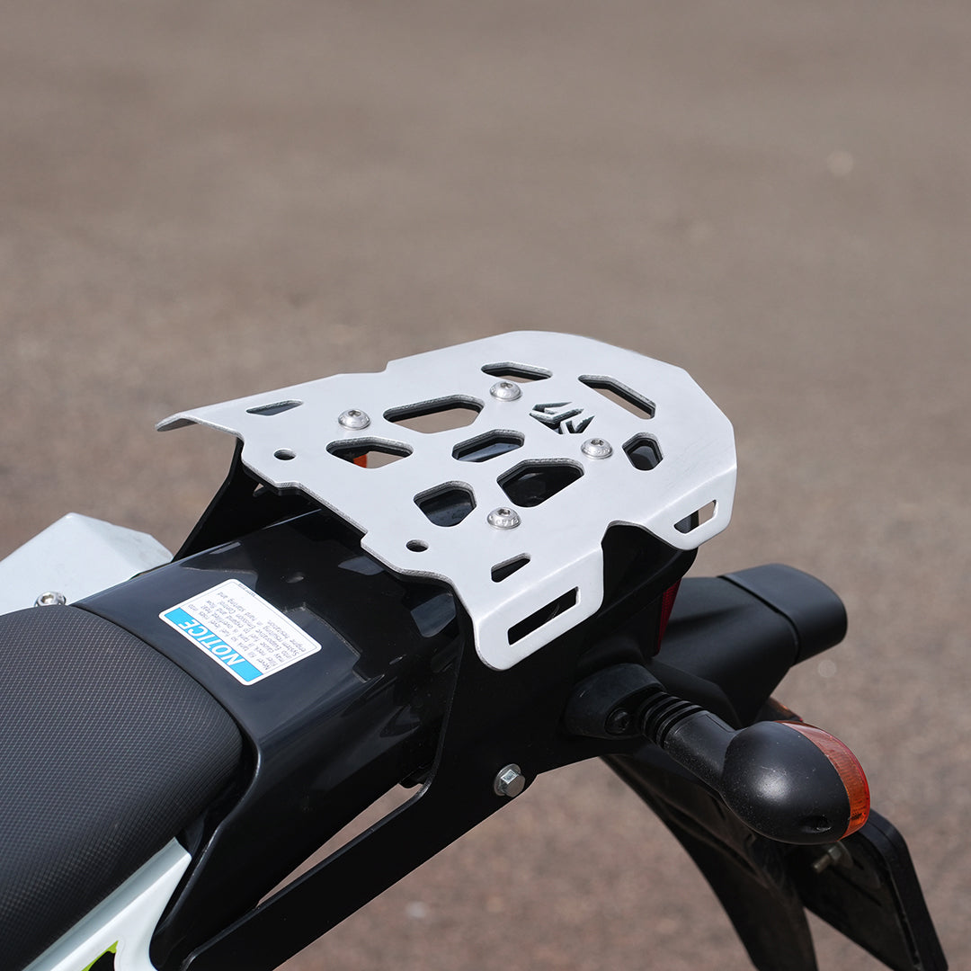 Motorcycle silver tone MS luggage mounting back plate for kawasaki klx 230