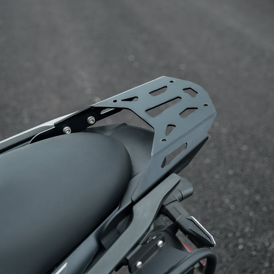 Motorcycle back luggage rack carrier black for kawasaki versys 650 side view