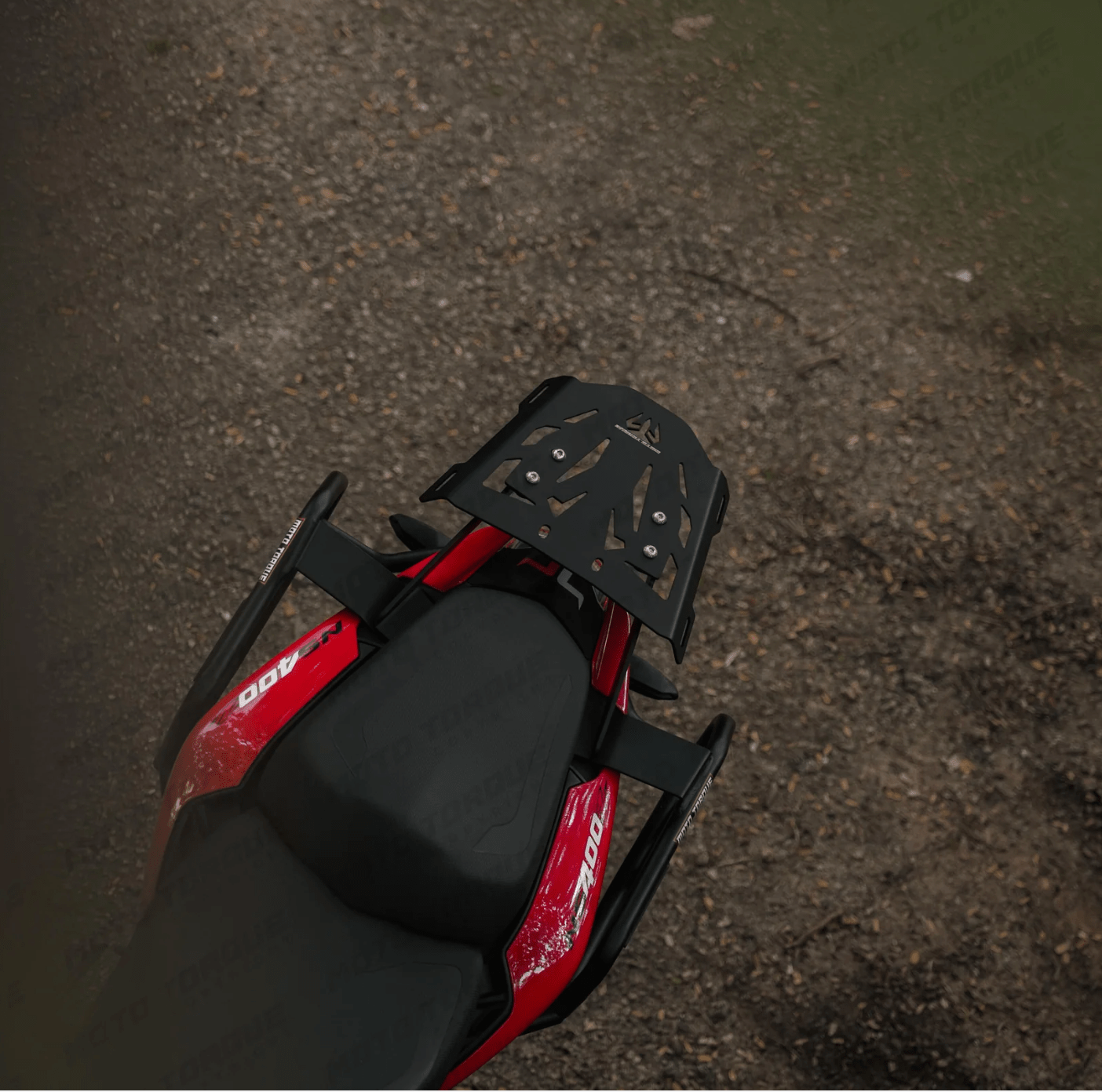 Motorcycle top rack back carrier black for bajaj pulsar ns400