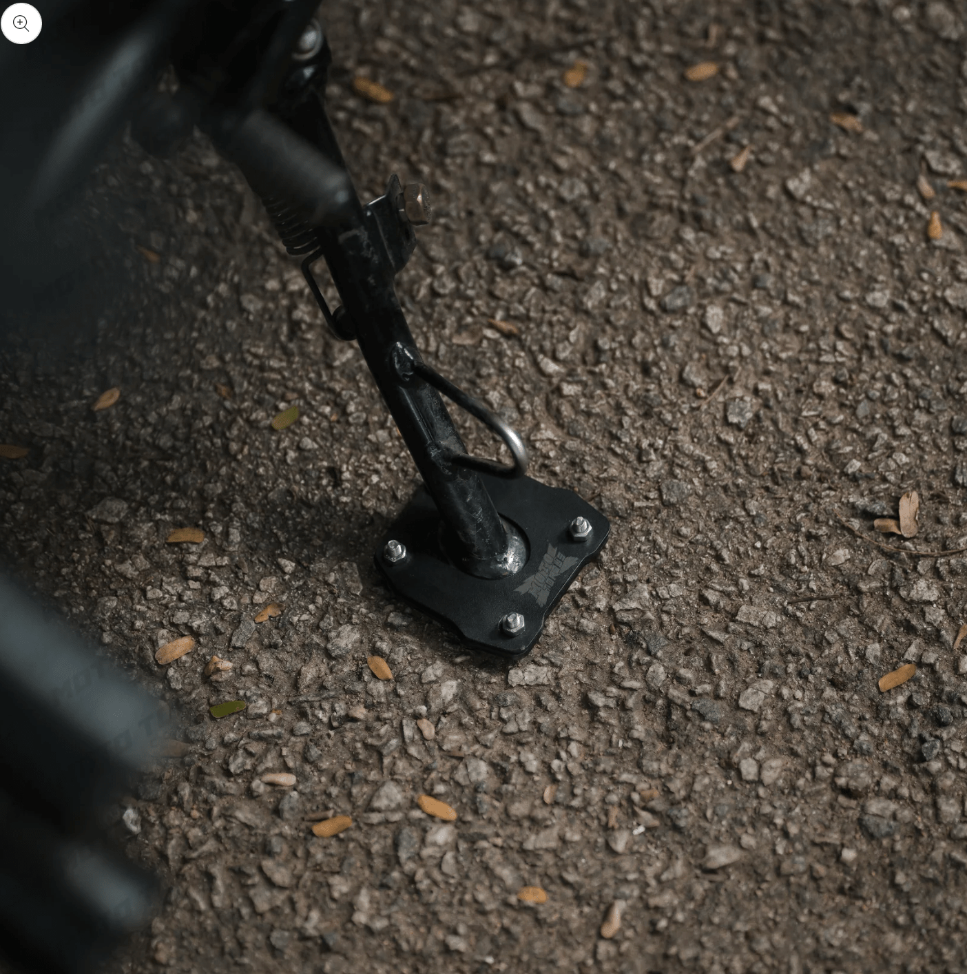 Motorcycle side stand extender black for bajaj puslar ns400