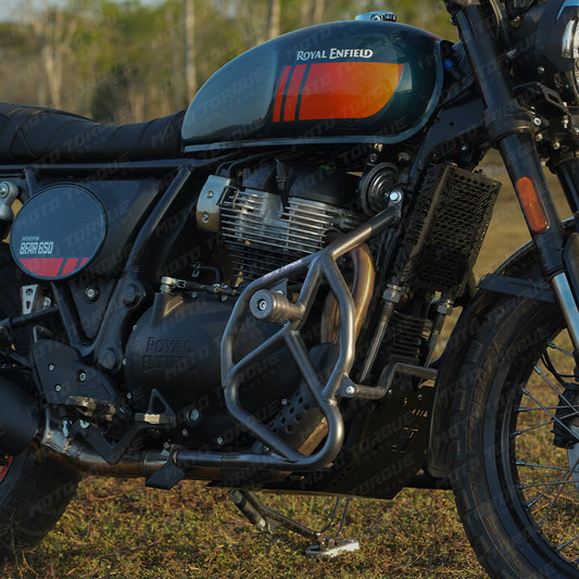 Motorcycle black crash guard for royal enfield bear 650