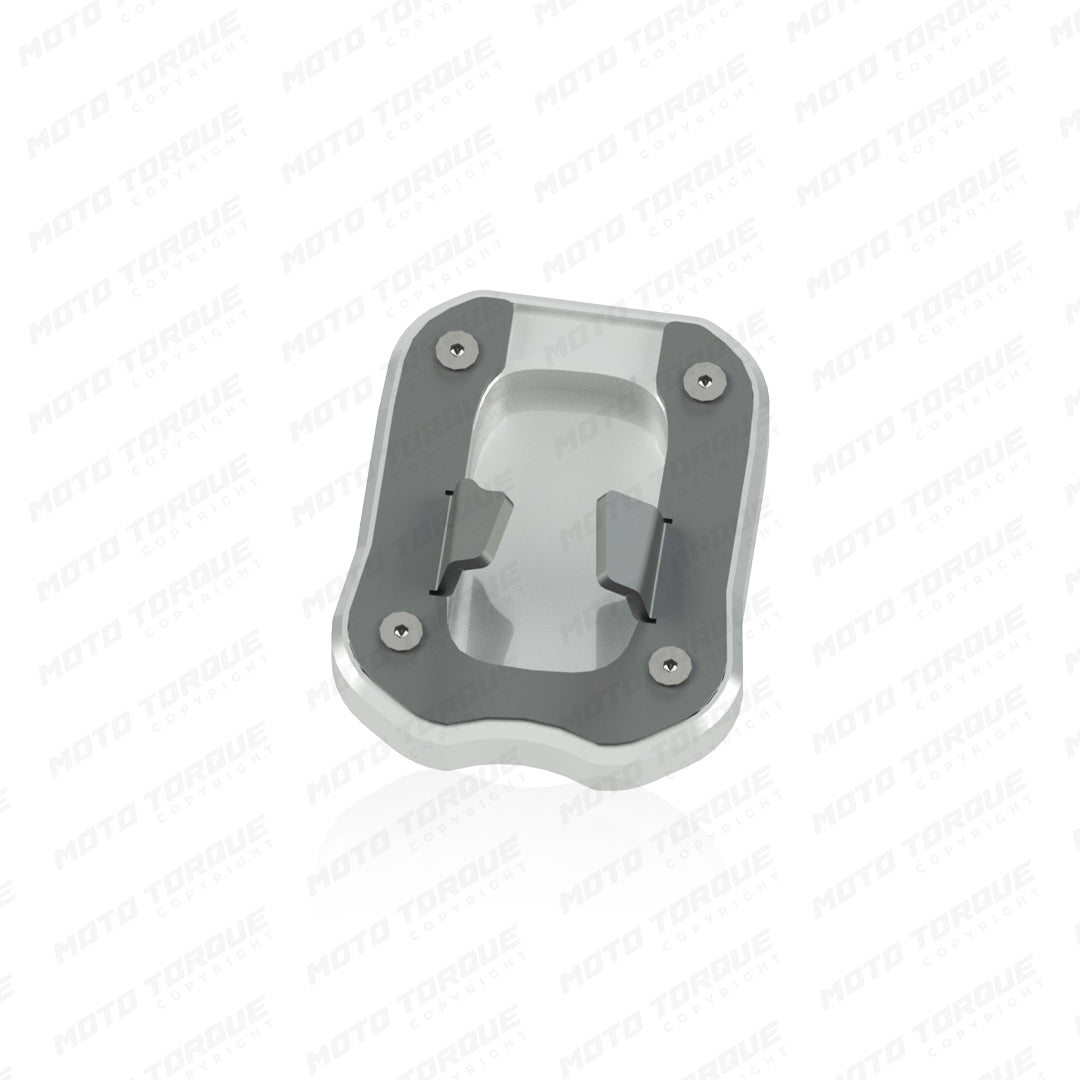Motorcycle silver side stand extender uneven surface protect for royal enfield bear 650