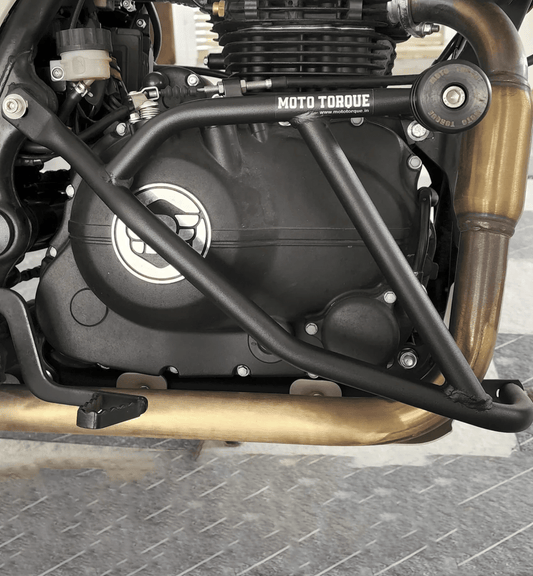 Motorcycle crash guard black for royal enfield himalayan and scram