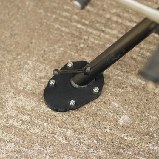 Motorcycle side stand extender black for triumph scrambler 400x