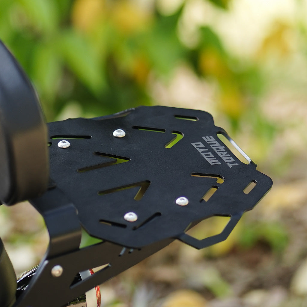 Motorcycle luggage back carrier black for royal enfield shotgun 650