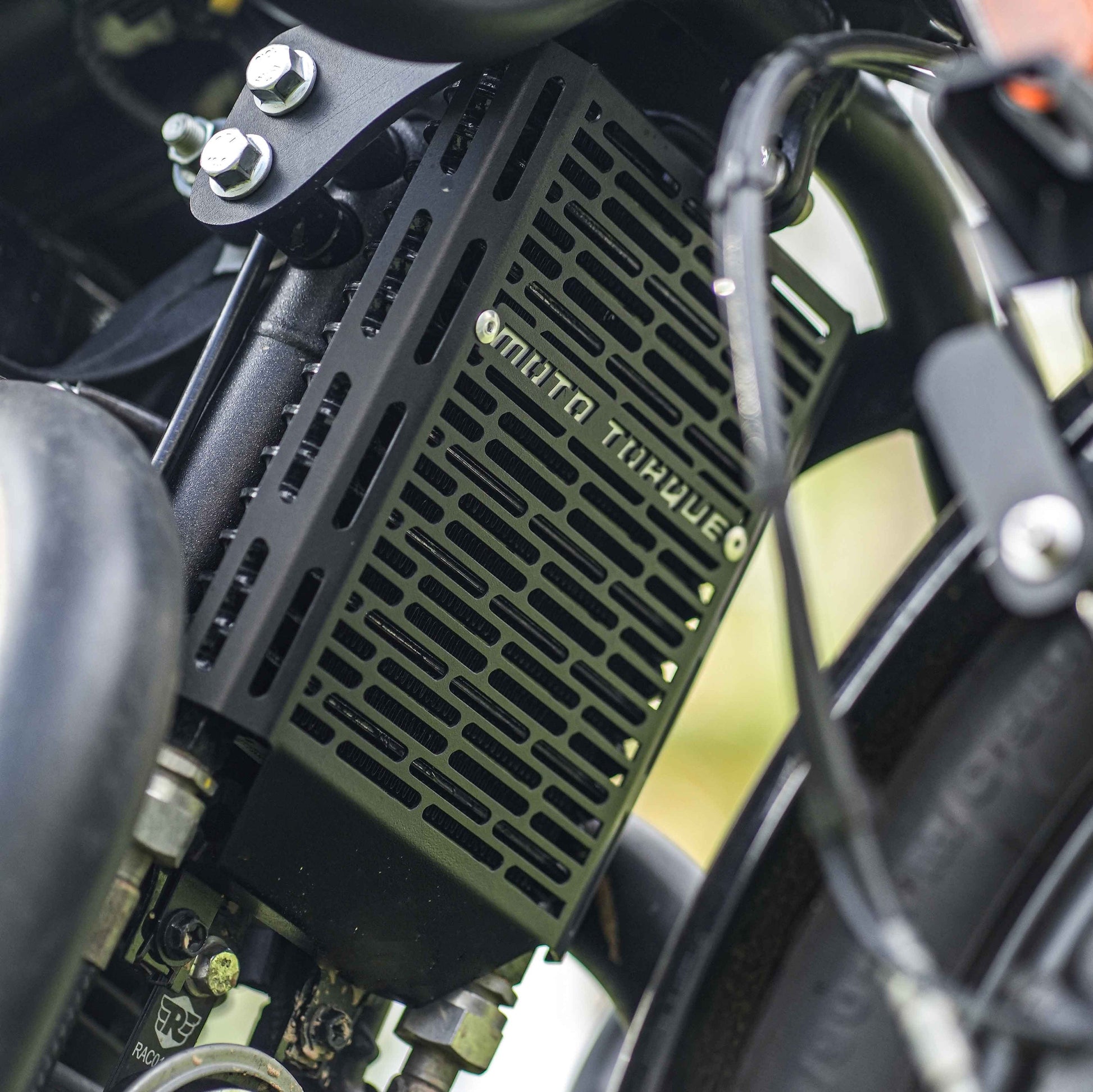 Motorcycle radiator guard black for royal enfield shotgun 650