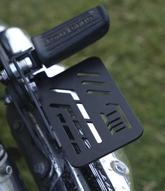 Motorcycle footrest black for royal enfield super meteor 650