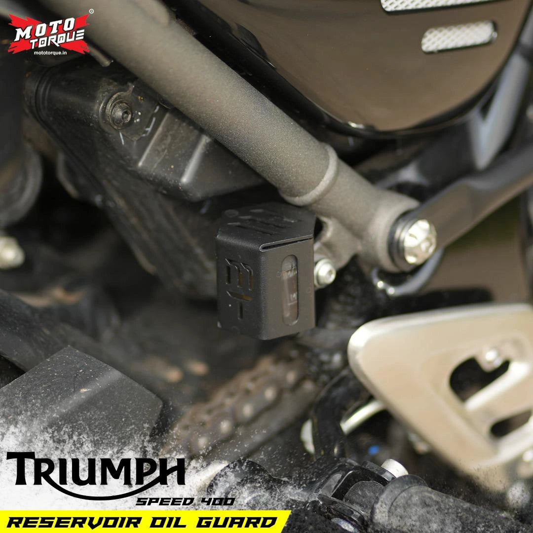 Motorcycle reservoir oil guard break liquid guard cover for Triumph speed 400