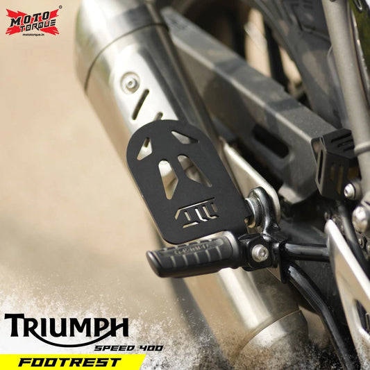 Motorcycle footrest black MS Triumph speed 400