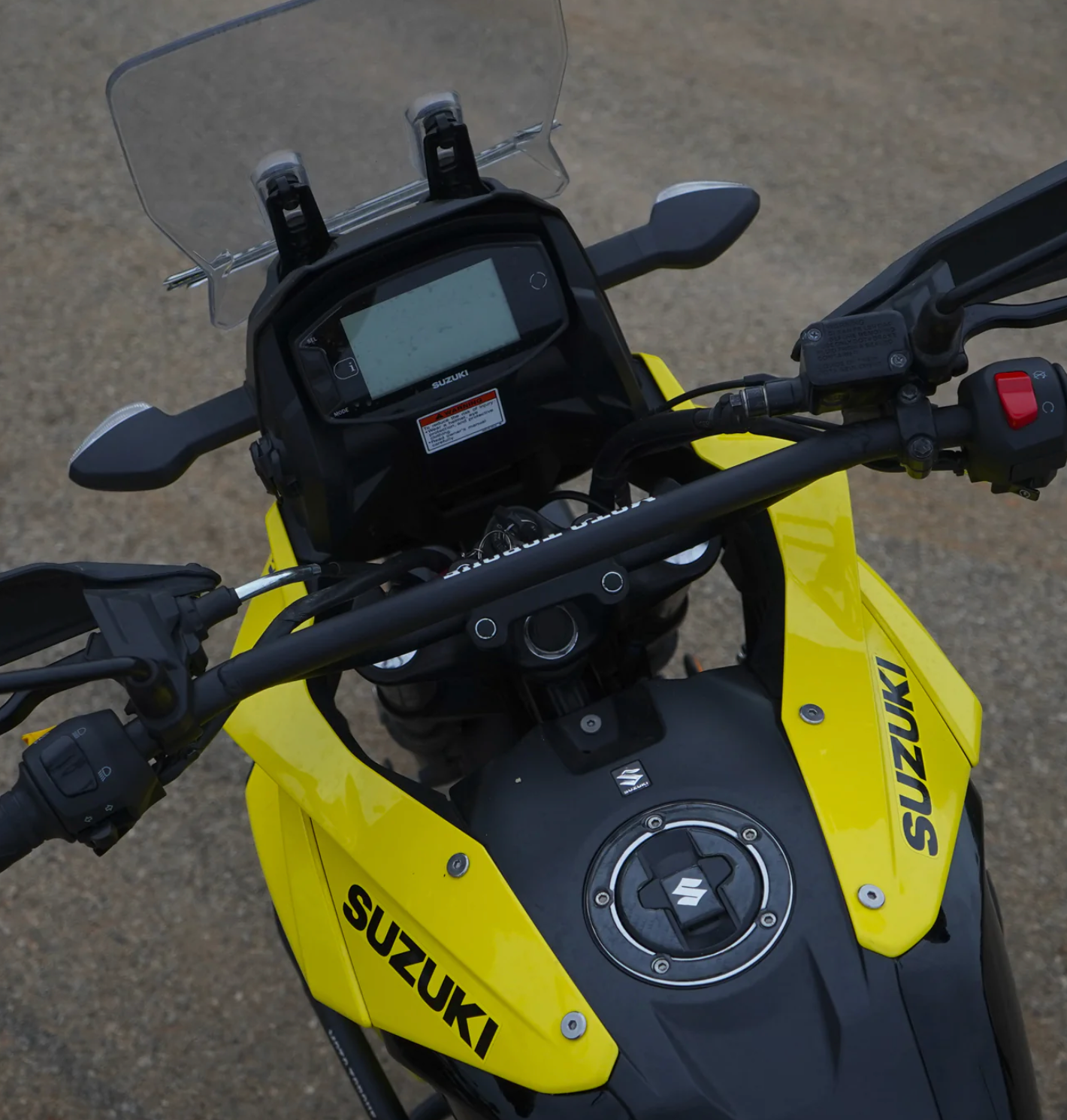 Motorcycle handlebar black for suzuki v-strom 250 sx