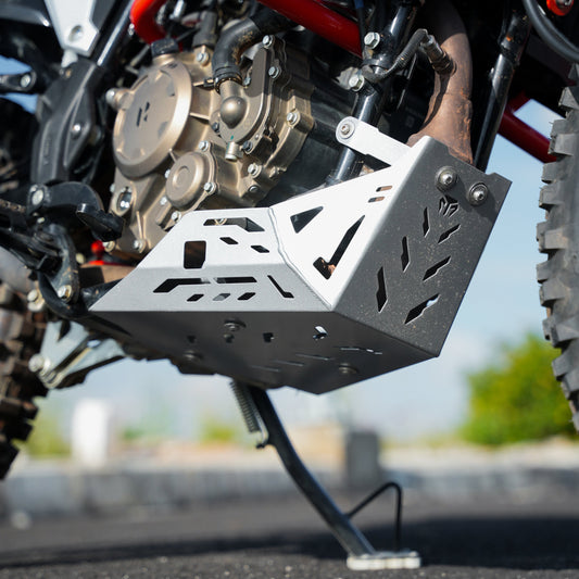 Motorcycle engine guard silver for hero xpulse 210