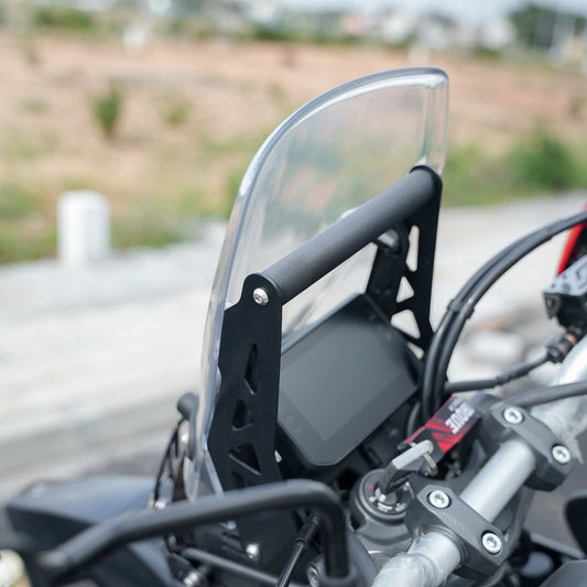 Motorcycle GPS Mount black for hero xpulse 210 side view