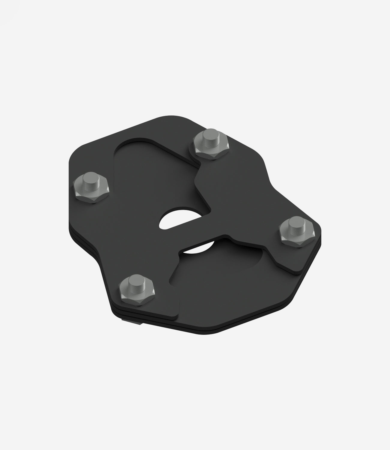 Motorcycle side stand extender black for hero Xpulse rally edition