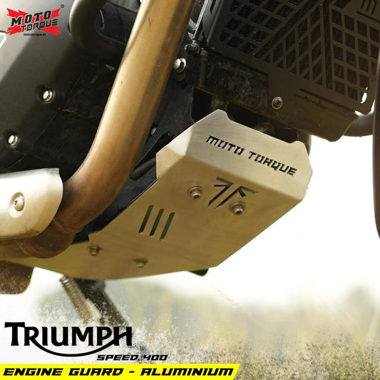 Motorcycle aluminium Engine bash plate/guard triumph speed 400