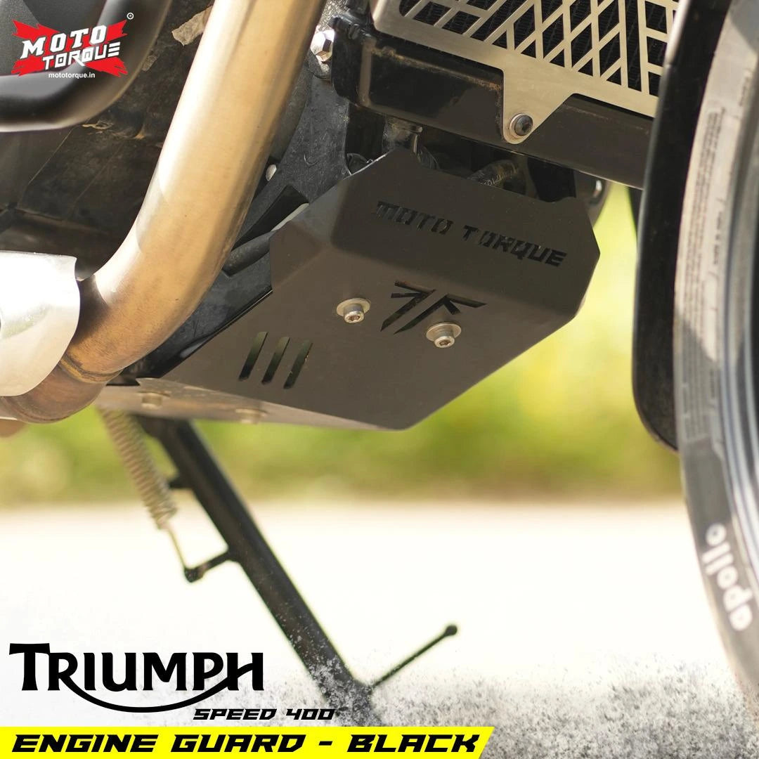 Motocycle MS engine bash plate / guard black triumph speed 400
