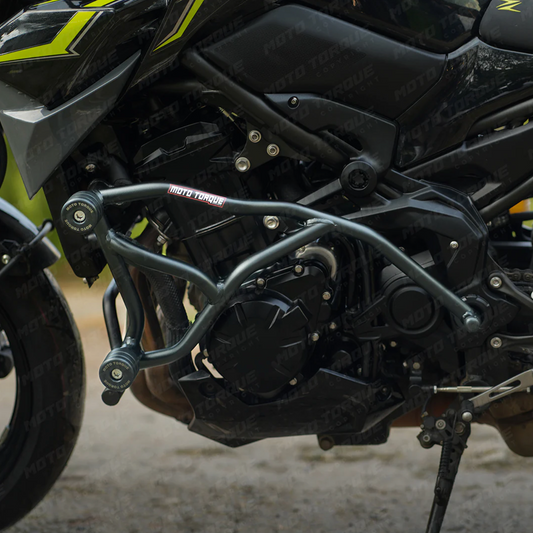 Motorcycle crash guard black for kawasaki z900