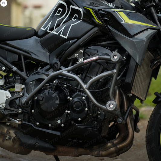 Motorcycle crash guard black for kawasaki z900