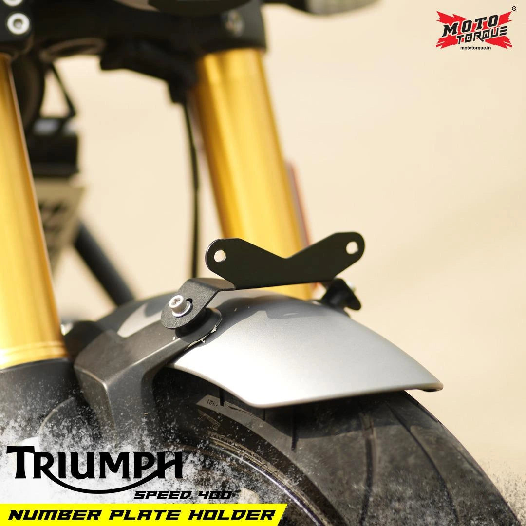Motorcycle number plate Holder for Triumph speed 400