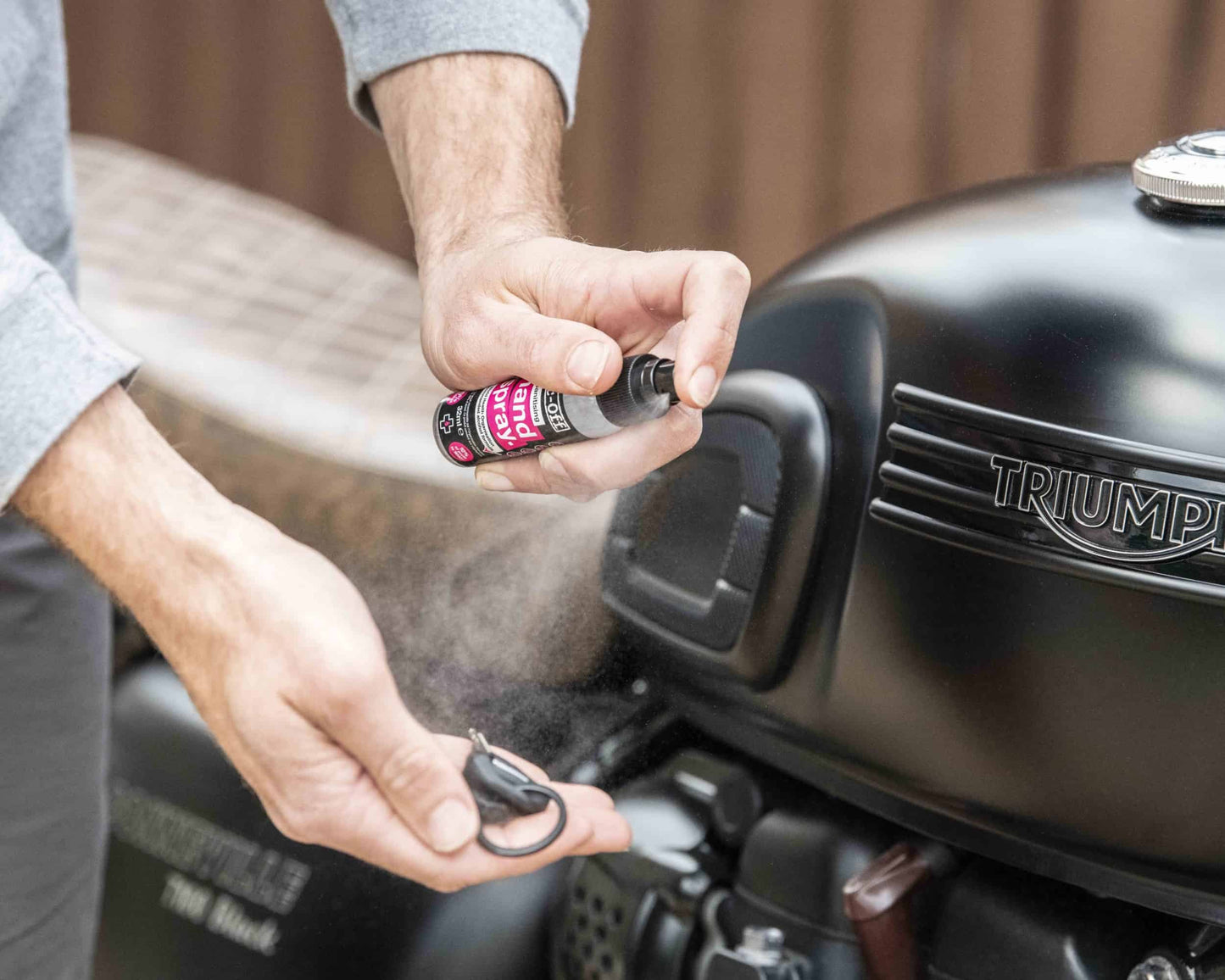 hand sanitiser - WHO recommended formula - clean up after maintenance