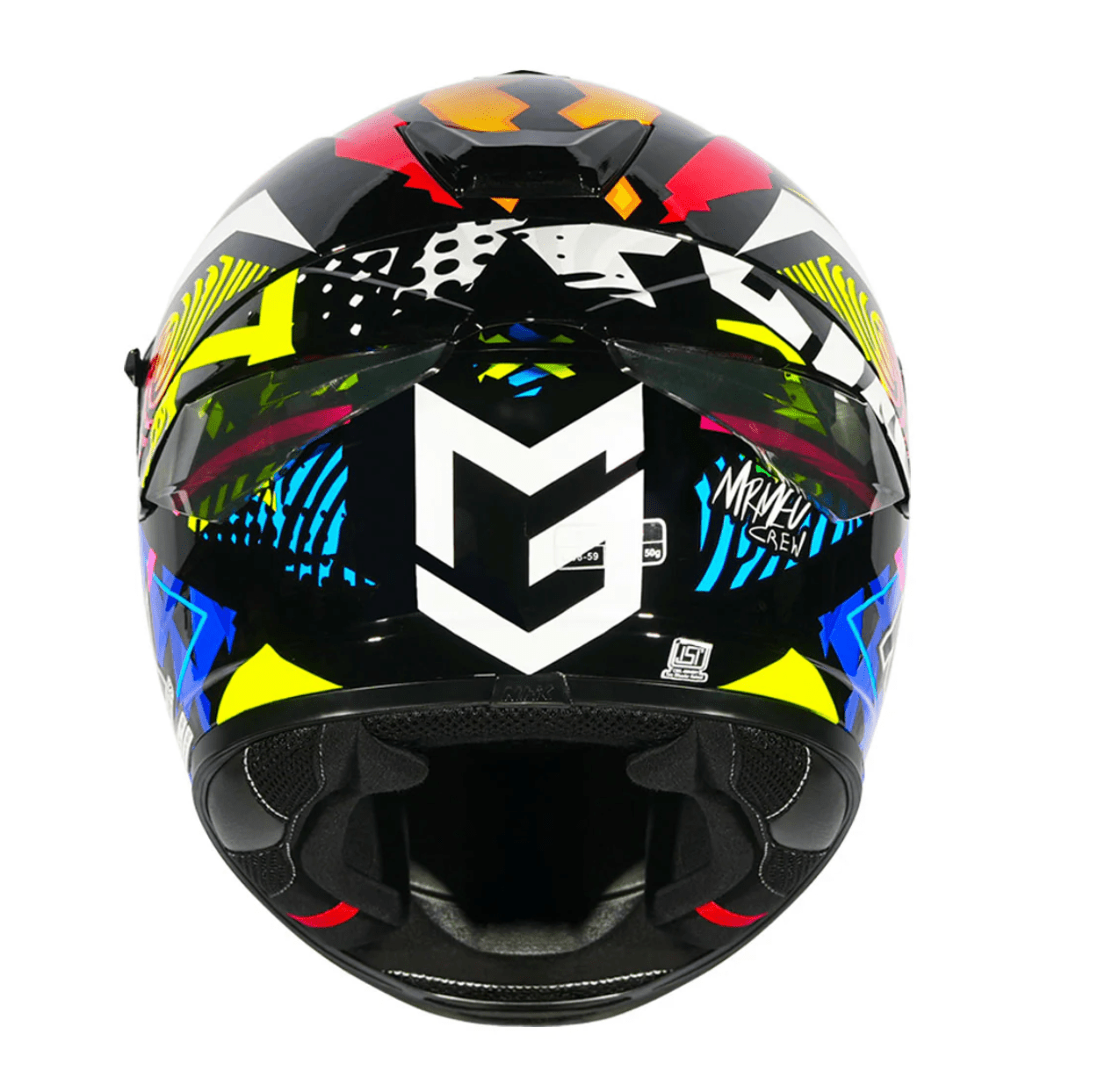 Motorcycle Full Face helmet multicolour graphic by NHK