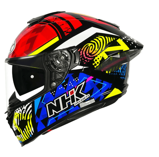 Motorcycle Full Face helmet multicolour graphic by NHK
