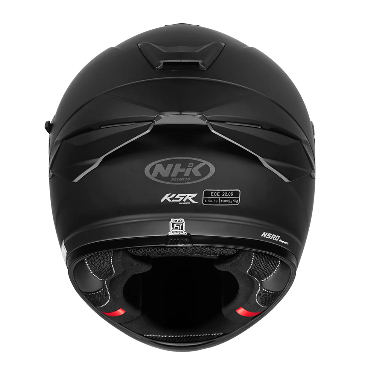 Motorcycle full face matte black helmet
