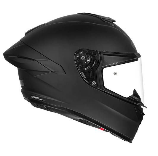 Motorcycle full face matte black helmet