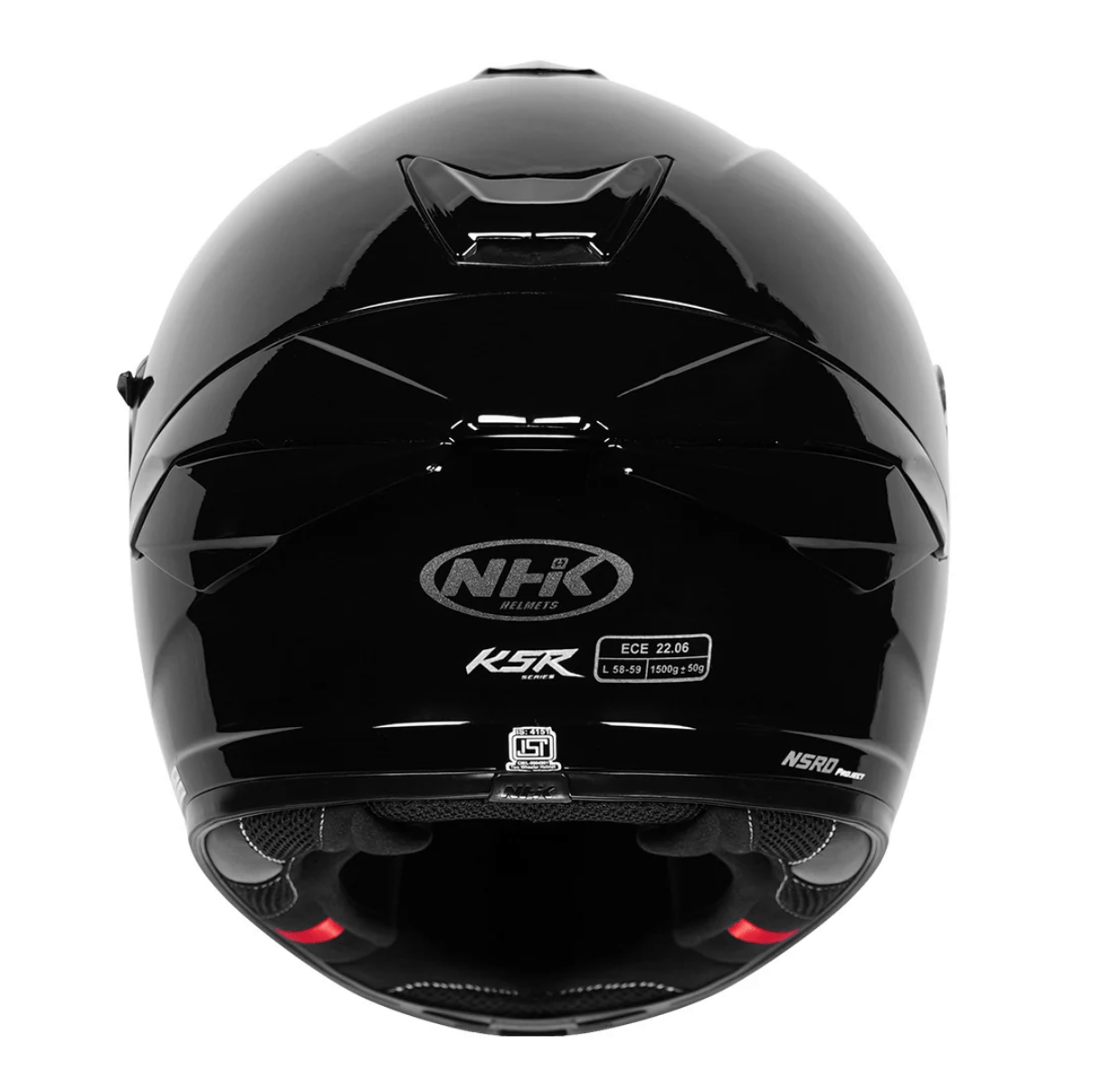 Motorcycle Black gloss helmet by NHK