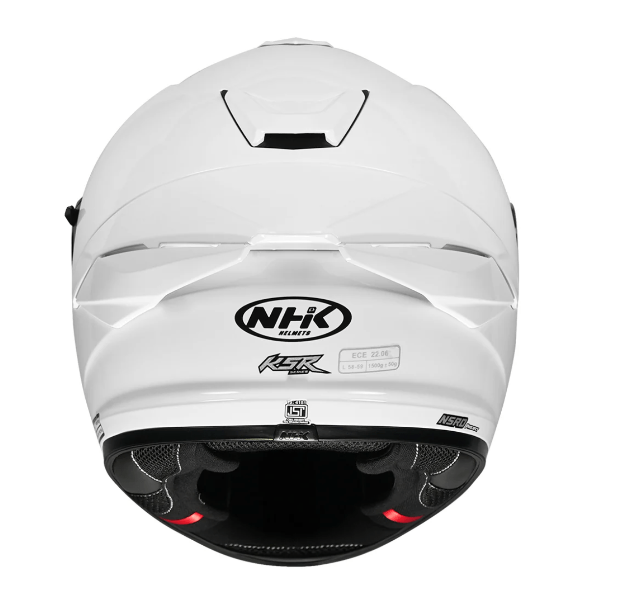 Motorcycle full face helmet solid white