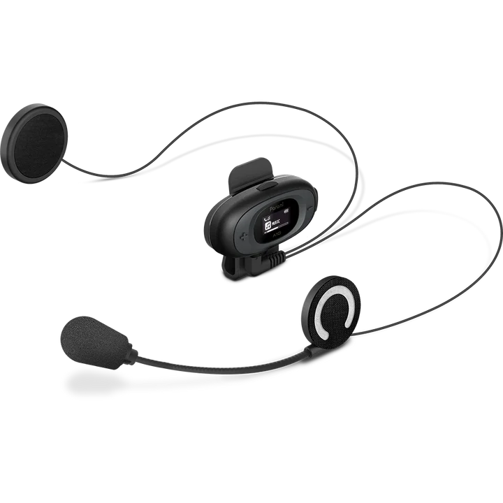 Motorcycle intercom bluetooth and communication device with group ride mesh connectivity