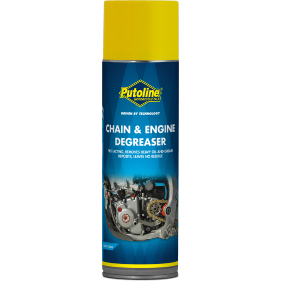 Motorcycle chain and engine degreaser
