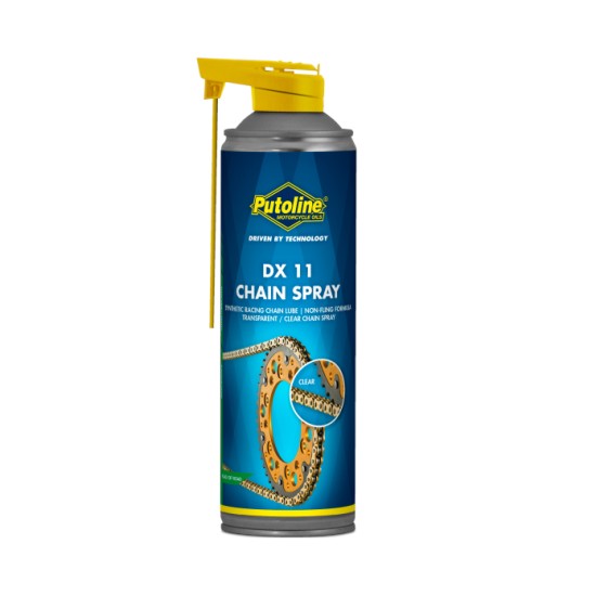 Motorcycle chain lube spray