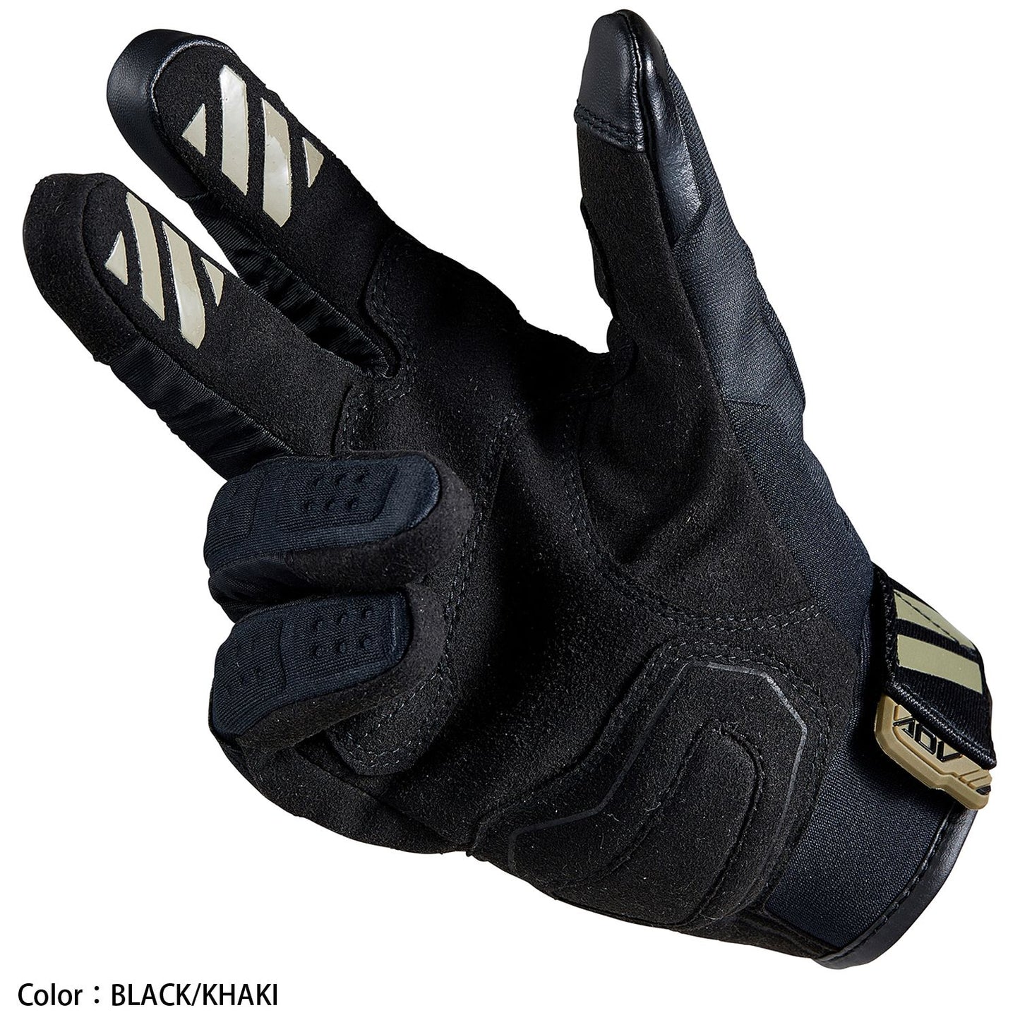 Motorcycle waterproof riding gloves with tpu protectors black and khaki
