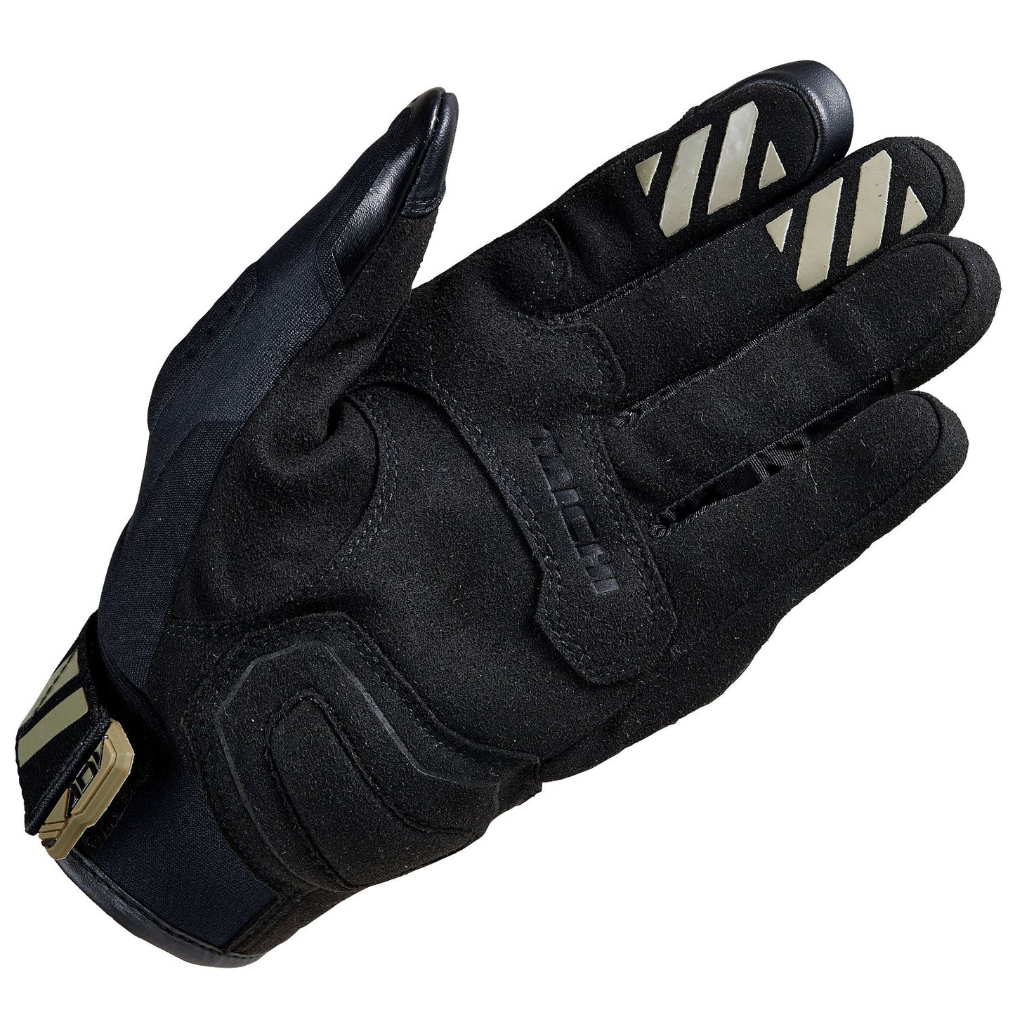 Motorcycle waterproof riding gloves with tpu protectors black and khaki
