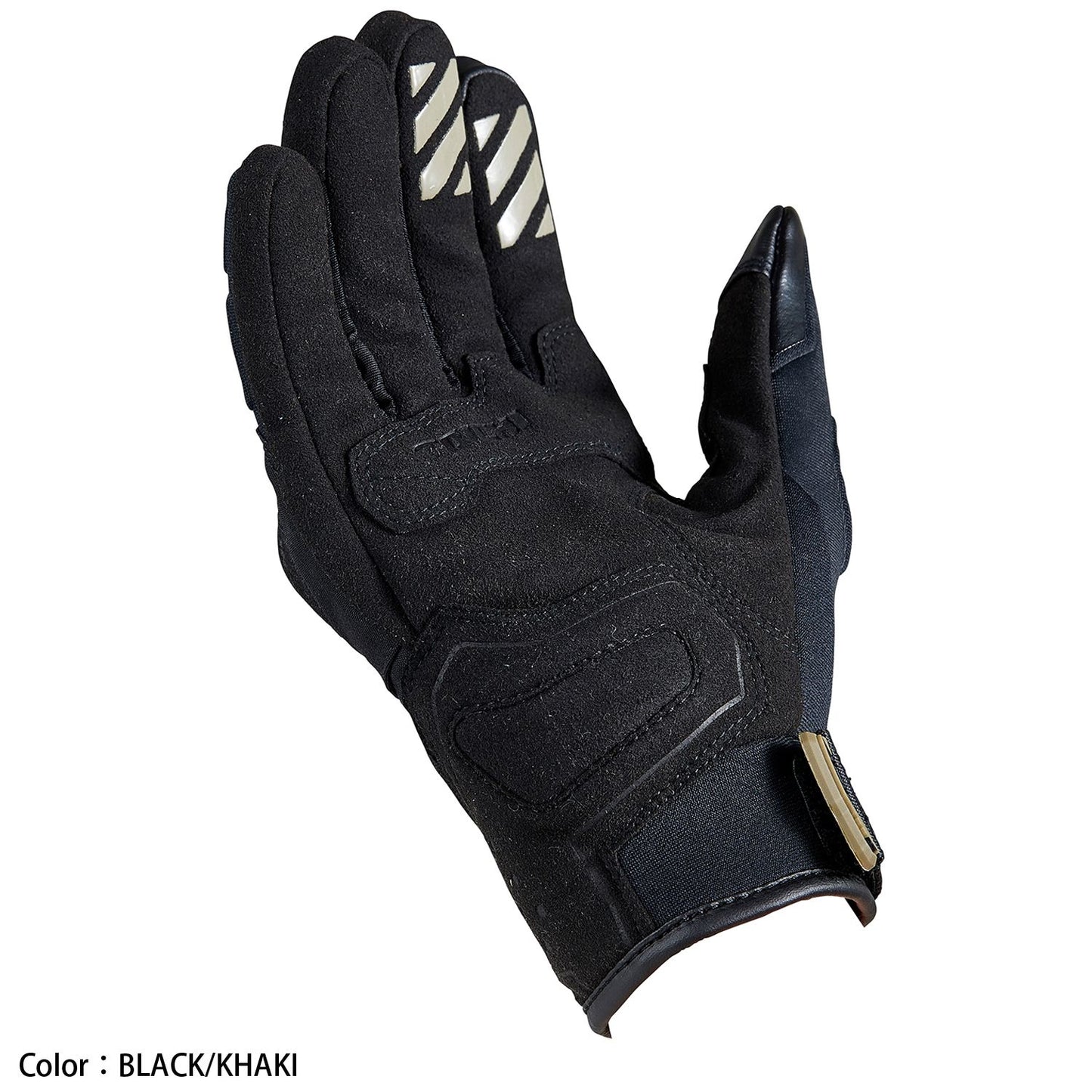 Motorcycle waterproof riding gloves with tpu protectors black and khaki